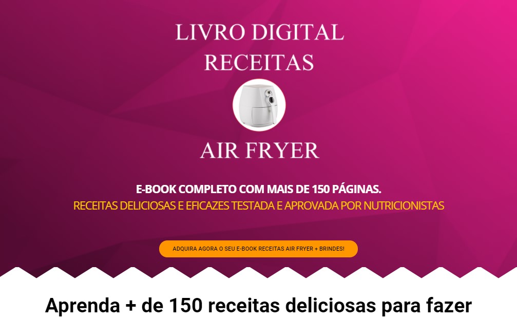 e-Book PLR Receitas para Airfryer 7 pagina de venda receitas para airfryer.jpg